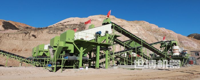 时产一千吨的制砂生产线安装现场