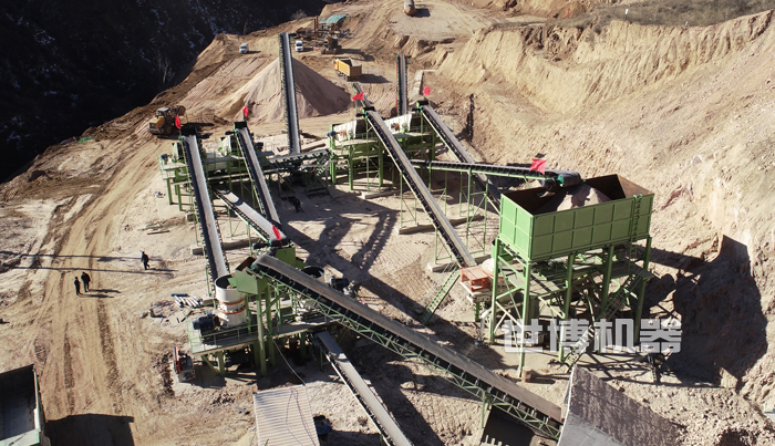 时产一千吨的制砂生产线整体情况