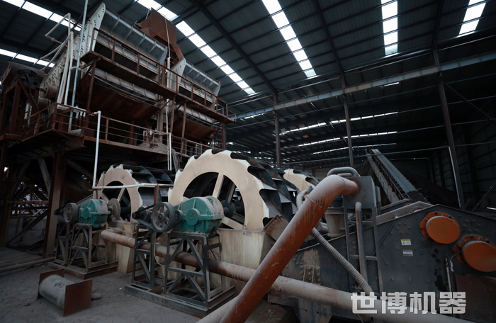 轮斗式洗沙机多机配合