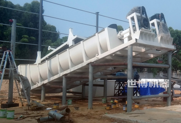 螺旋洗沙机安装现场