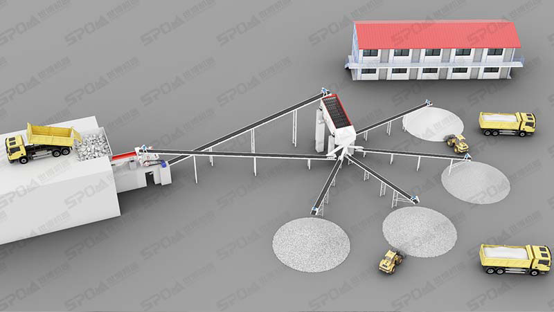 一段破碎生产线流程