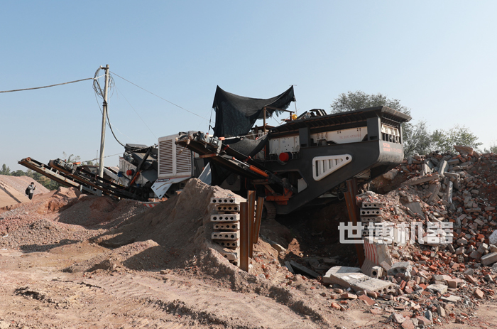 世博履带破碎站破碎建筑垃圾