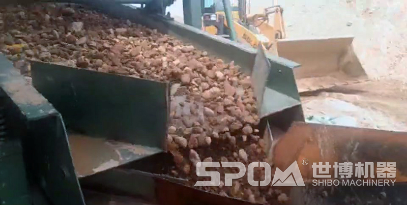 河卵石先经过清洗