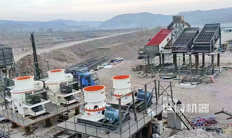 制砂生产线现场拍摄