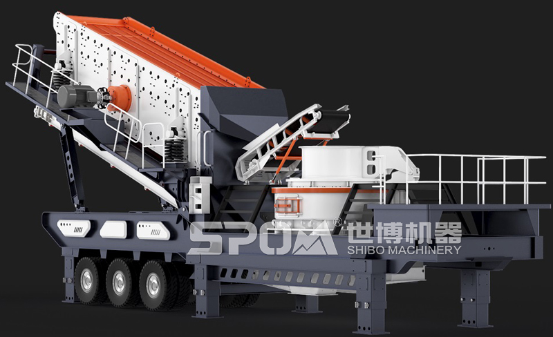 可移动式制砂筛分车 可移动式制砂筛分车