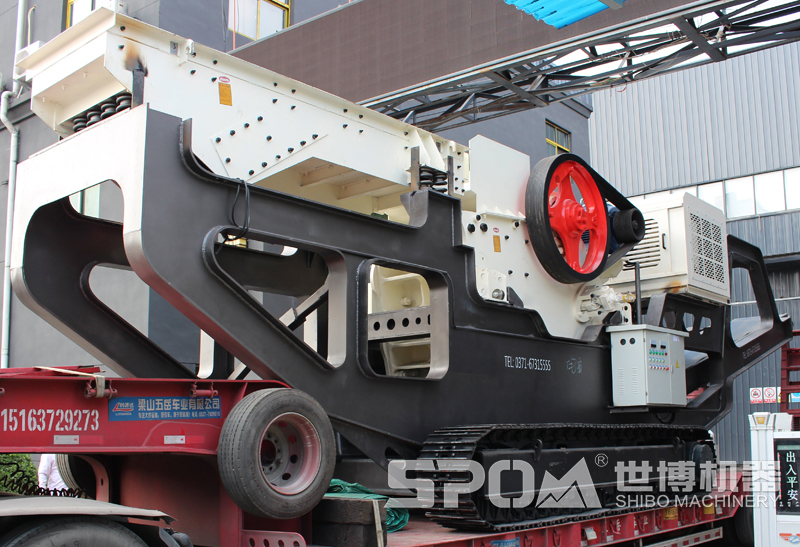 履带式破碎车搭载颚破