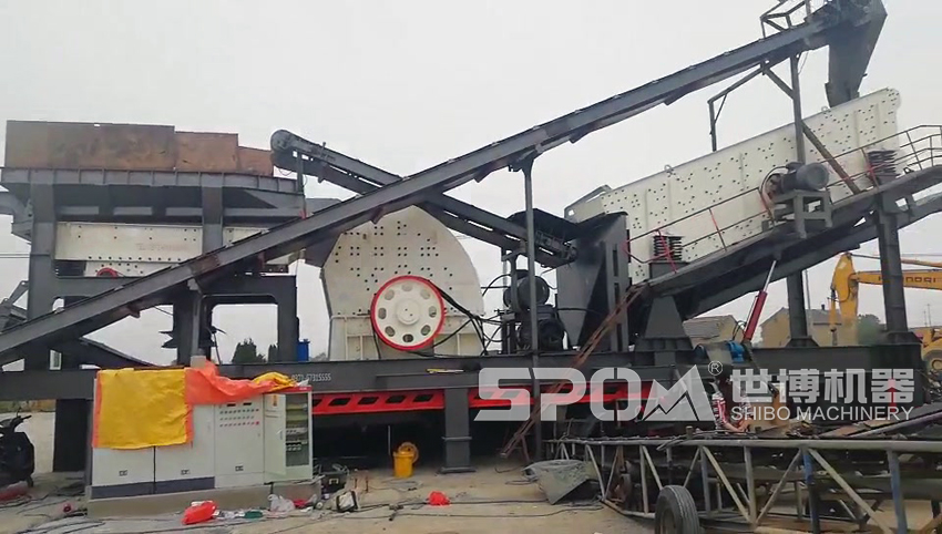 移动式重锤破单段破碎筛分一体机