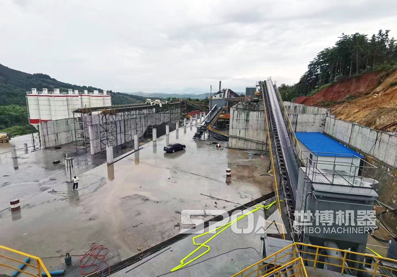 时产四百吨骨料生产线远景