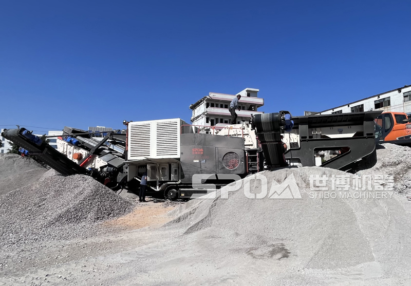 建筑垃圾制砂生产现场