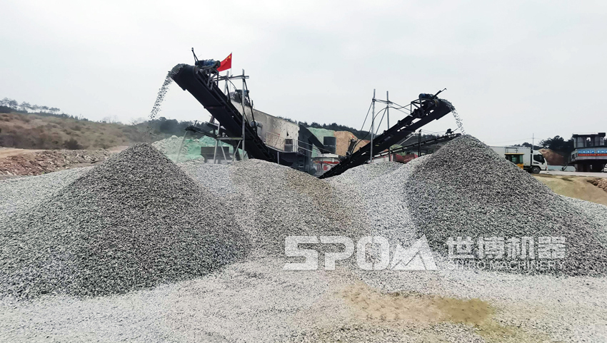 建筑用石子生产线现场