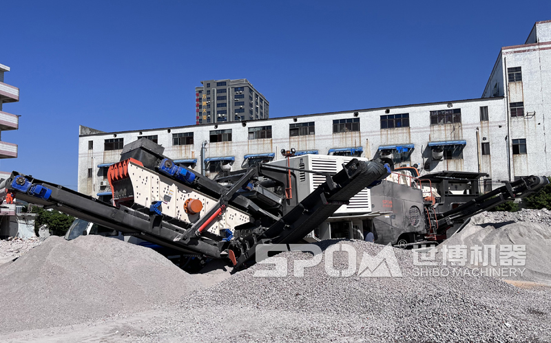 混凝土破碎现场