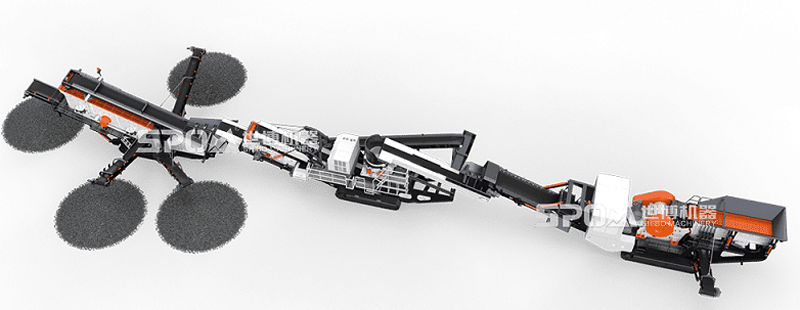 履带破碎站多机组合
