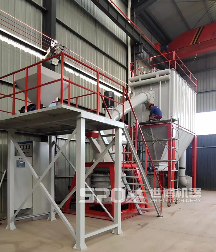 超细磨粉机工作现场