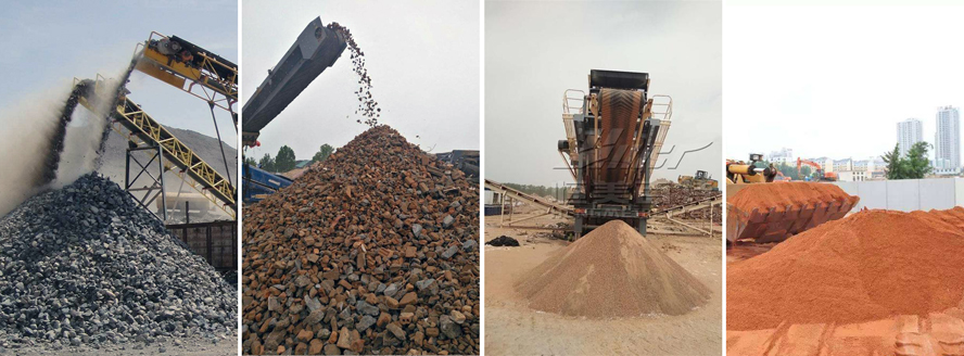 建筑垃圾粉碎现场