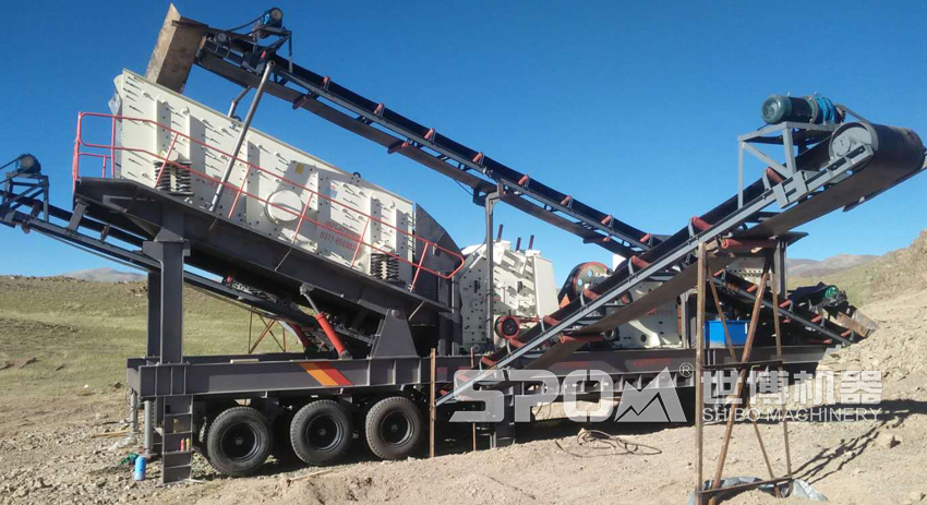 S-E57-PF1010移动破碎站工作现场