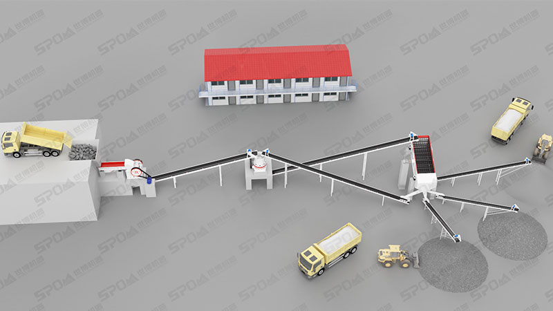 碎石生产线流程图