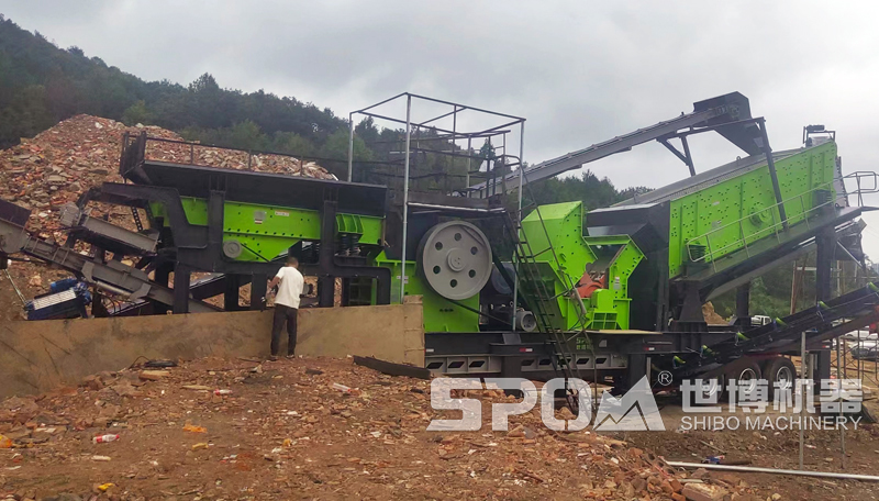 颚破细碎一体机安装现场