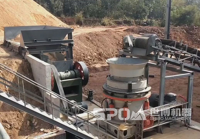 250吨的花岗岩碎石生产线