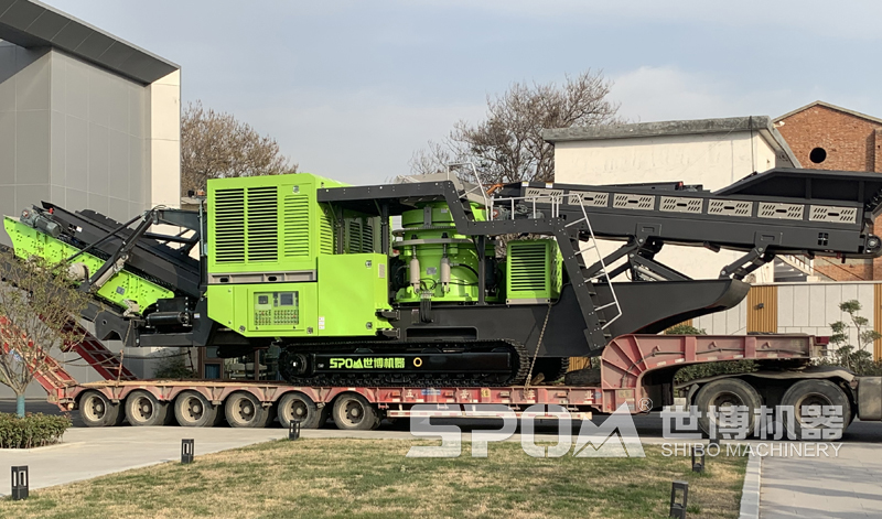 HP300履带筛分圆锥破碎站