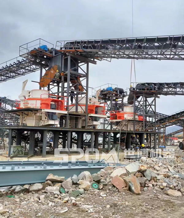 制砂机安装现场 浙江